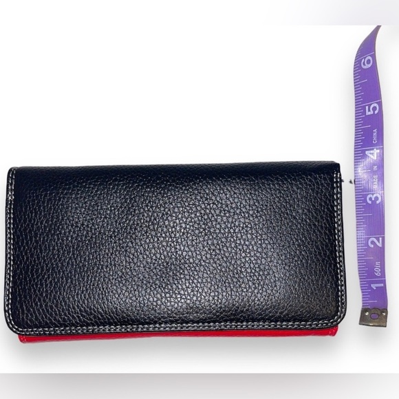 Vera Pelle Genuine Leather Multicolored Card Holder Wallet coin purse - Picture 5 of 6